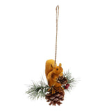 Max Artificial Squirrel Hanging Pendant For Home Christmas Xmas Party Dec Yellow
