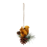 Max Artificial Squirrel Hanging Pendant For Home Christmas Xmas Party Dec Yellow
