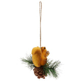 Max Artificial Squirrel Hanging Pendant For Home Christmas Xmas Party Dec Yellow