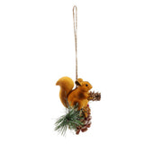 Max Artificial Squirrel Hanging Pendant For Home Christmas Xmas Party Dec Yellow