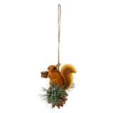Max Artificial Squirrel Hanging Pendant For Home Christmas Xmas Party Dec Yellow