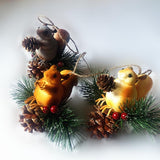 Max Artificial Squirrel Hanging Pendant For Home Christmas Xmas Party Dec Yellow