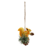 Max Artificial Squirrel Hanging Pendant For Home Christmas Xmas Party Dec Brown
