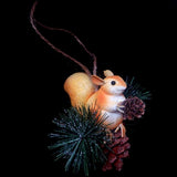 Max Artificial Squirrel Hanging Pendant For Home Christmas Xmas Party Dec Brown