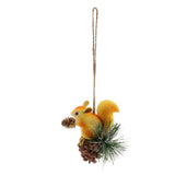 Max Artificial Squirrel Hanging Pendant For Home Christmas Xmas Party Dec Brown