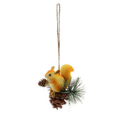 Max Artificial Squirrel Hanging Pendant For Home Christmas Xmas Party Dec Brown