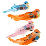 Max 2pcs Artificial Birds Feather Foam Simulation Birds Home Decor without Clip