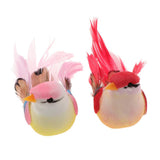 Max 2pcs Artificial Birds Feather Foam Simulation Birds Home Decor without Clip