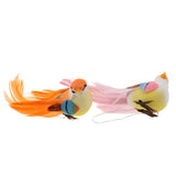 Max 2pcs Artificial Birds Feather Foam Simulation Birds Home Decor with Clip