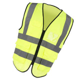 Max Maxb Safety Vest Reflective Jacket Waistcoat Vest  XL Fluorescent Yellow