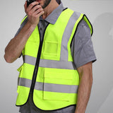 Max Maxb Safety Vest Reflective Jacket Waistcoat Vest  XL Fluorescent Yellow