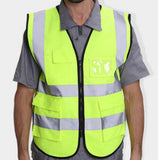 Max Maxb Safety Vest Reflective Jacket Waistcoat Vest  XL Fluorescent Yellow