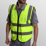 Max Maxb Safety Vest Reflective Jacket Waistcoat Vest  XL Fluorescent Yellow