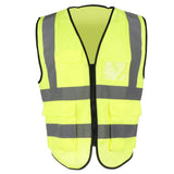 Max Maxb Safety Vest Reflective Jacket Waistcoat Vest  XL Fluorescent Yellow