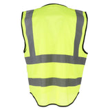 Max Maxb Safety Vest Reflective Jacket Waistcoat Vest  XL Fluorescent Yellow