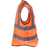 Max Maxb Safety Vest Reflective Jacket Waistcoat Vest  XL Orange
