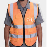 Max Maxb Safety Vest Reflective Jacket Waistcoat Vest  XL Orange