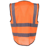 Max Maxb Safety Vest Reflective Jacket Waistcoat Vest  XL Orange