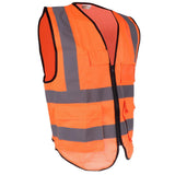 Max Maxb Safety Vest Reflective Jacket Waistcoat Vest  XL Orange