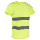 Max Maxb Reflective T Shirt Safety Quick Dry High Visibility Short Sleeve L-XXXL Yellow L