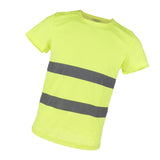 Max Maxb Reflective T Shirt Safety Quick Dry High Visibility Short Sleeve L-XXXL Yellow L