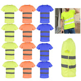 Max Maxb Reflective T Shirt Safety Quick Dry High Visibility Short Sleeve L-XXXL Yellow L