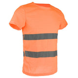 Max Maxb Reflective T Shirt Safety Quick Dry High Visibility Short Sleeve L-XXXL Orange XXXL