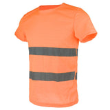 Max Maxb Reflective T Shirt Safety Quick Dry High Visibility Short Sleeve L-XXXL Orange XXXL