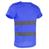 Max Maxb Reflective T Shirt Safety Quick Dry High Visibility Short Sleeve L-XXXL Blue XL