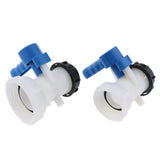 Max Maxb 1Pc IBC Tote Tank Hose Fittings Butterfly Valve Yard Hose Connector 2.44inch