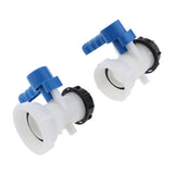 Max Maxb 1Pc IBC Tote Tank Hose Fittings Butterfly Valve Yard Hose Connector 2.44inch