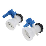 Max Maxb 1Pc IBC Tote Tank Hose Fittings Butterfly Valve Yard Hose Connector 2.44inch