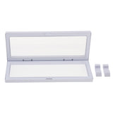 Maxbell 3D Floating Jewelry Display Frame Case Box Stand Rack Holder, White 9x23cm