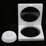 Maxbell 3D Floating Jewelry Display Frame Case Box Stand Rack Holder White 9x9cm 2