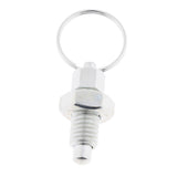 Max Galvanised Carbon Steel Non Lock-Out Indexing Plunger with Pull Ring M8