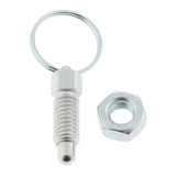 Max Galvanised Carbon Steel Non Lock-Out Indexing Plunger with Pull Ring M6