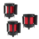 Max Stanchion Queue Barrier Extended Retractable Belt 2m Red