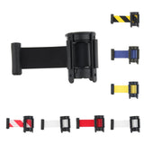 Max Stanchion Queue Barrier Extended Retractable Belt 2m Red