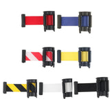 Max Stanchion Queue Barrier Extended Retractable Belt 2m Red