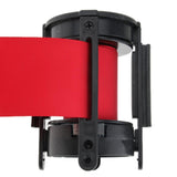 Max Stanchion Queue Barrier Extended Retractable Belt 2m Red