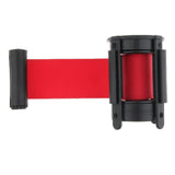 Max Stanchion Queue Barrier Extended Retractable Belt 2m Red