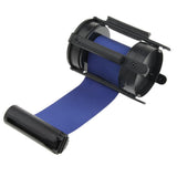 Max Stanchion Queue Barrier Extended Retractable Belt 2m Blue