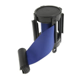 Max Stanchion Queue Barrier Extended Retractable Belt 2m Blue