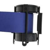 Max Stanchion Queue Barrier Extended Retractable Belt 2m Blue