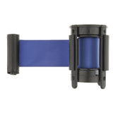 Max Stanchion Queue Barrier Extended Retractable Belt 2m Blue