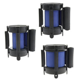 Max Stanchion Queue Barrier Extended Retractable Belt 2m Blue