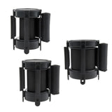 Max Stanchion Queue Barrier Extended Retractable Belt 2m Black
