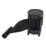 Max Stanchion Queue Barrier Extended Retractable Belt 2m Black