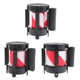 Max Stanchion Queue Barrier Extended Retractable Belt 2m White Red Stripes