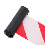 Max Stanchion Queue Barrier Extended Retractable Belt 2m White Red Stripes